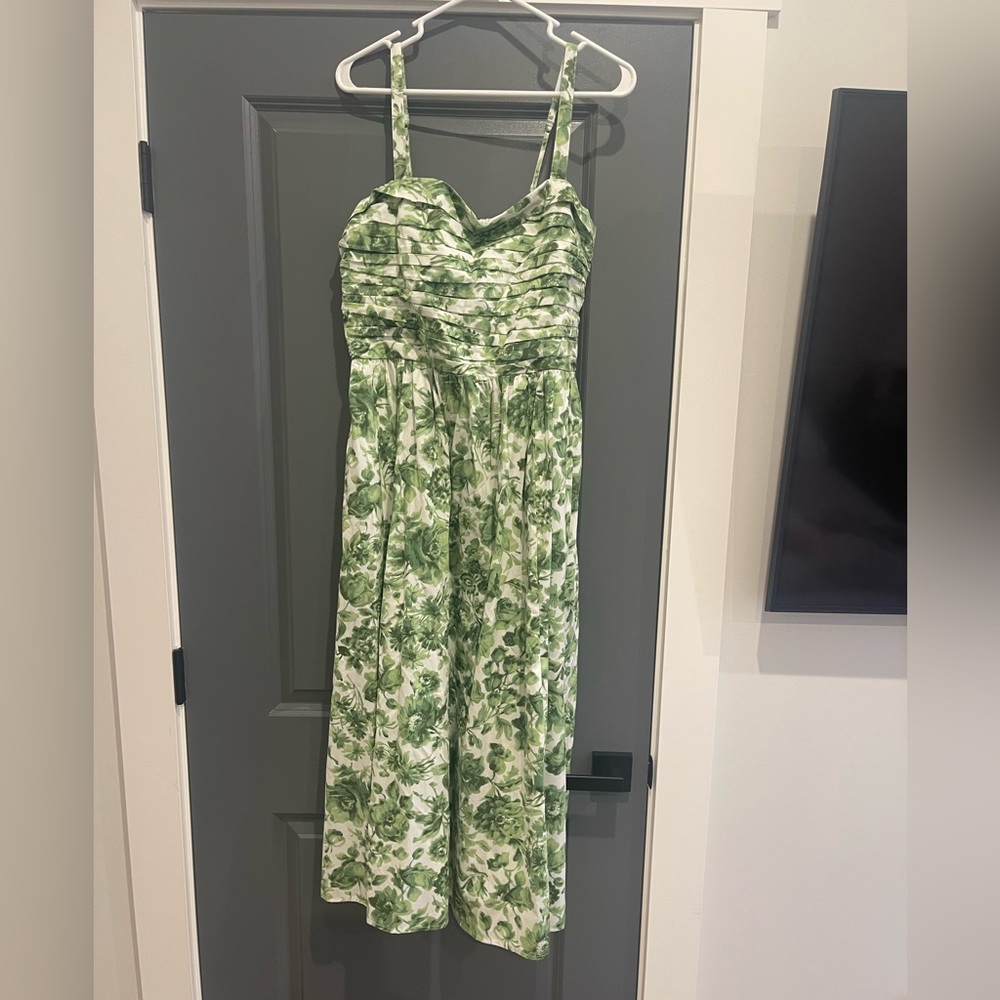 Abercrombie Green Floral Dress, Size L